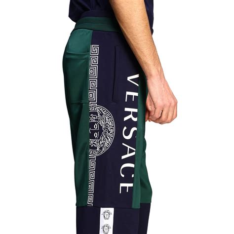 versace joggers blue|Versace joggers for men.